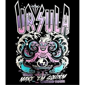 TORRID Tee Disney Little‎ Mermaid Ursula Roll Sleeve T-Shirt NWT